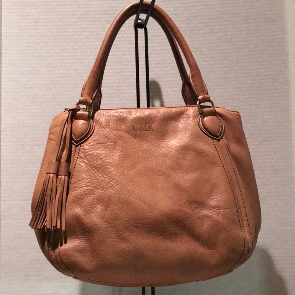 J. Crew (Style E0399) Large Tan Leather Bag